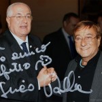 Raffaele Lauro con Lucio Dalla. Foto con dedica.