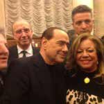 Flora Beneduce con Silvio Berlusconi