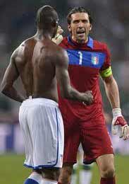 Balotelli e Buffon