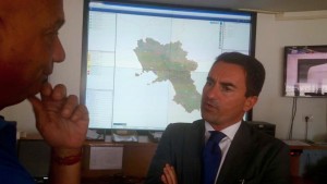Il Consigliere Alfonso Longobardi nella sala regionale