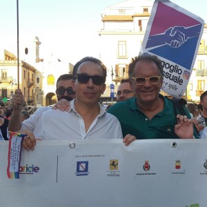 Massimo Trignano al "Gay Pride" a Sorrento